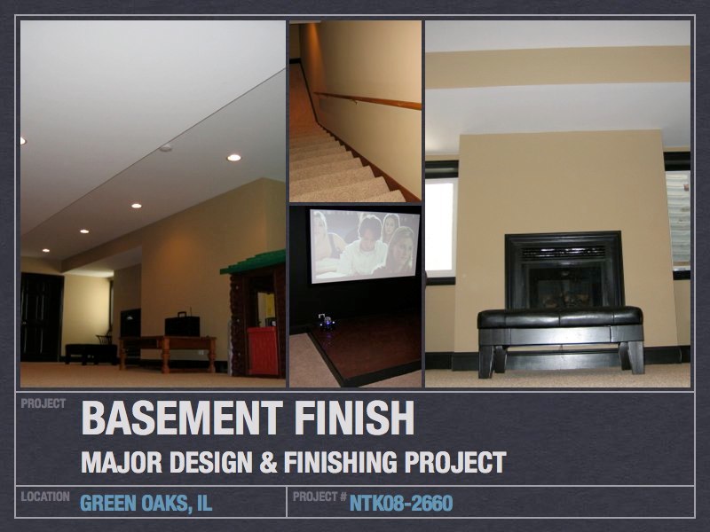 Major Basement Remodel — Theater, Gym & Wet Bar - Green Oaks, IL